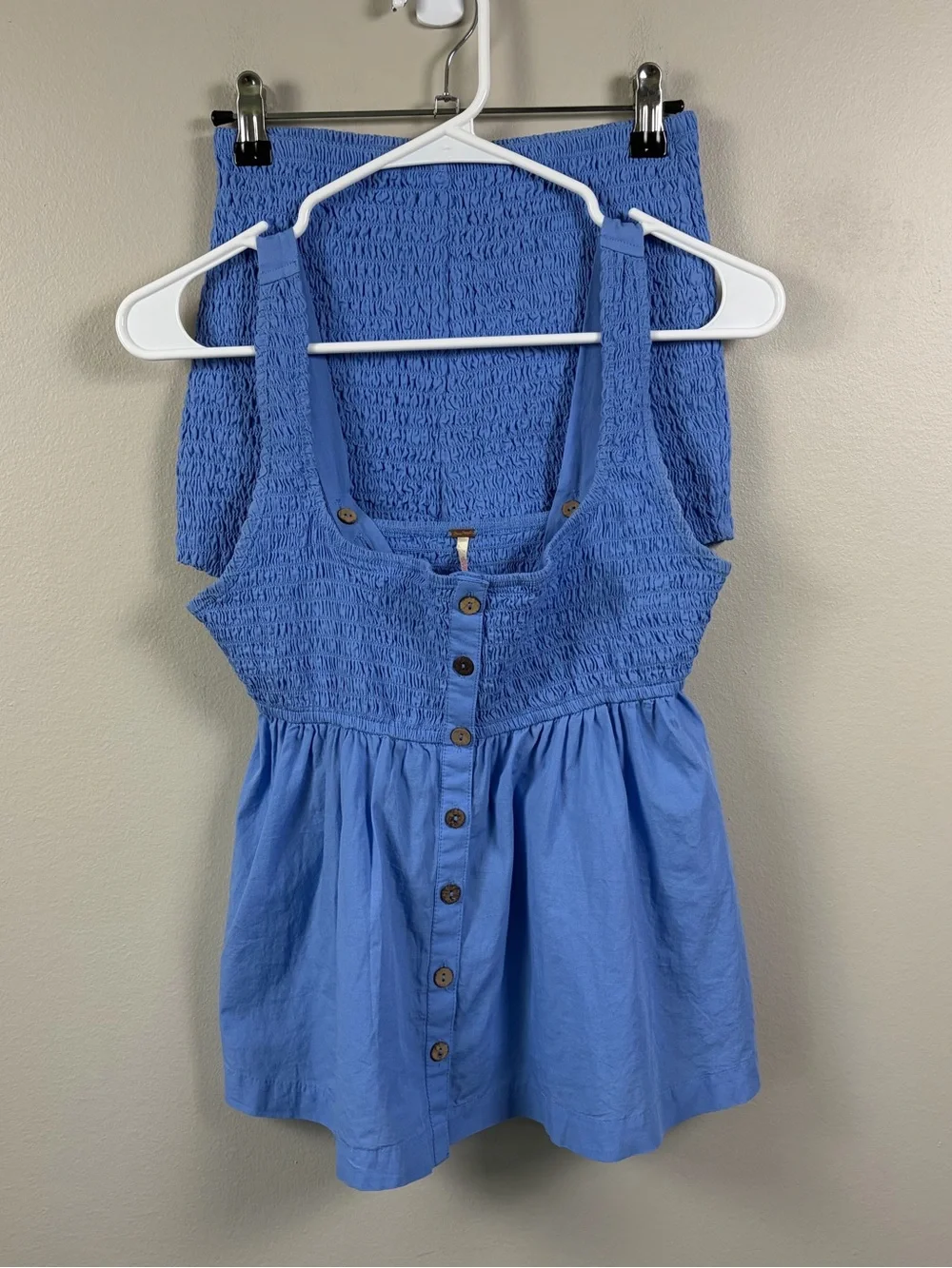 Free People Zola Tank and Shorts Set Blue XS